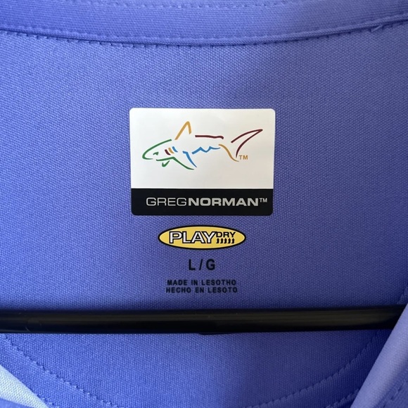 Greg Norman Men’s Play-Dry Short Sleeve Polo Shirt Size Large EUC - Picture 6 of 6